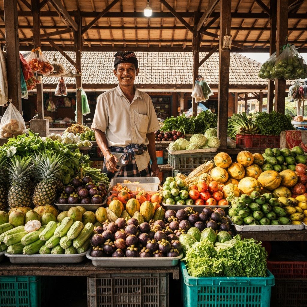 Local market vendor